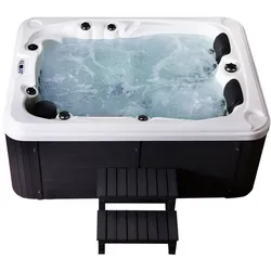 HOME DELUXE Outdoor Whirlpool BEACH - Ausstattung: Mit Treppe und Thermoabdeckung