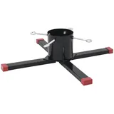 vidaXL Christbaumständer Schwarz 61x61x15,5 cm