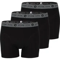 STARK SOUL® Retro-Boxershorts 3'er Pack in schwarz - Gr.: