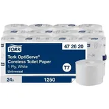 Tork, Toilettenpapier, OptiServe Toiletpapir uden hylse. Hvid