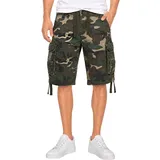 Brandit Textil Vintage Kurze Hose Woodland 3XL