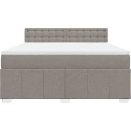 vidaXL Boxspringbett 180 x 200 cm Taupe