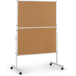 Mobile Informationstafel, faltbar, Kork, 1200 × 1500 mm