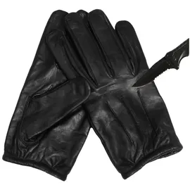 Mil-Tec Lederhandschuhe Security Schnittschutz schwarz M