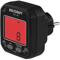VOLTCRAFT VC-41 Steckdosentester CAT II 250 V LCD