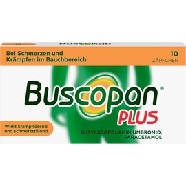 A Nattermann & Cie GmbH Buscopan Plus Zäpfchen bei Bauchschmerzen und Bauchkrämpfen