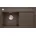 Zenar 45 S-F links Flächenbündig silgranit cafe Handbetätigung 848 x 498 mm