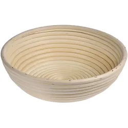 KÜCHENPROFI Gärkörbchen Gärkorb Brotform aus Peddigrohr rund 25 cm Brotkorb