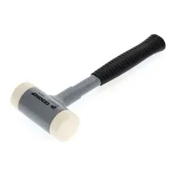 Rückschlagfreier Schonhammer, ø50mm, Stahlrohrstiel, Austauschbare Köpfe