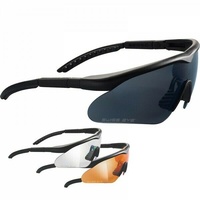 Schutzbrille SWISS EYE Raptor, Schießbrille, Augenschutz mit 3 Gläsern