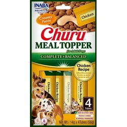 INABA Dog Meal Topper Chicken 4x14 g cremiger Hühnerfleischzusatz für Hundefutter