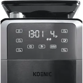 KOENIC KCM 141224 Kaffeemaschine Schwarz/Edelstahl