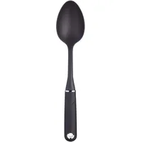 masterclass Kochlöffel mit Softgrip-Griff, Antihaftbeschichtung, Nylon, 34,5 cm, Schwarz