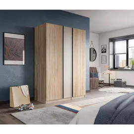 Livetastic Kleiderschrank Oakland 130 x 183 x 53 cm Eiche