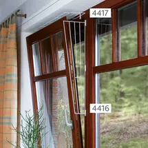 Trixie Schutzgitter für Fenster Seitenteil 62 x 16/8 cm Weiß