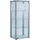 VCM Standvitrine Kavisa 50 x 38 x 115 cm Silber
