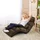 Costway Relaxliege 175 x 55 x 20 cm Braun