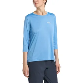 Jack Wolfskin Crosstrail 3/4-arm T-shirt - Mid Blue - L