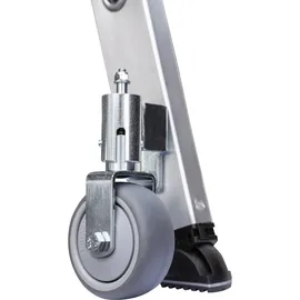 Günzburger Aluminium-Stehleiter 2 x 4 Stufen rollbar (41208)