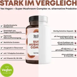 yes vegan Vitalpilz Komplex Kapseln 180 St.
