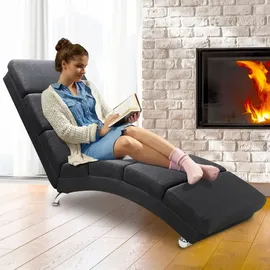 CASARIA Relaxliege London Anthrazit Webstoff