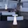 just light. Akku LED-Tischlampe ALWA, H 28,9 cm - Weiß Kunststoff - Silikon - dimmbar