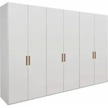 Rauch Drehtürenschrank Your Joyce mit Massivholzgriffen weiß