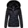 Navahoo Damen warme Winter Steppjacke mit abnehmbarer Kunstfell-Kapuze Milianaa Navy Gr. S - S
