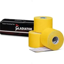 Wasserdichtes und elastisches Kinesio-Tape gelb 3 Rollen GELB No Size