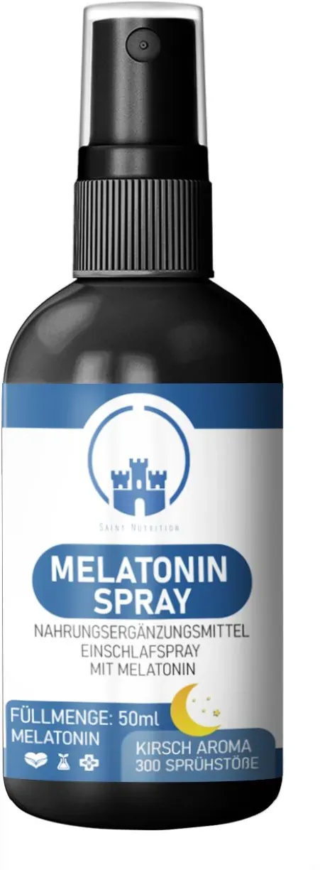 Saint Nutrition® | Melatonin Spray Einschlafhilfe Mundspray 50 ml