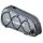 ROCKBROS Fahrradrahmentasche 0,9 l grau/silber