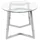 Beliani Couchtisch Fresno Glas Silber