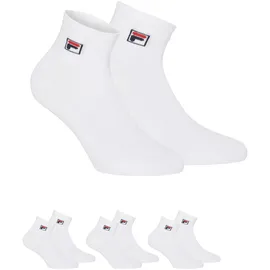 Fila Quarter Socken Unisex 3er Pack weiß 43-46