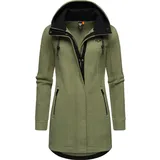 Ragwear Fellimitatmantel "Letti Teddy-Fleece", Damen, Gr. XXXL (46), grün (hellgrün), Plüsch, Material: 100% Polyester, sportlich, figurumspielend ca.