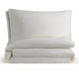 Everbrent Blumtal Bettwäsche 200x200 cm - Bettbezug 200x200 - 2x 40x80 Beige Textil, Schlaftextilien, Bettwäsche, Bettwäsche