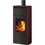 Edilkamin wasserf. Kaminofen Flamma 14 CS | 14,2 kW | Stahl Bordeaux