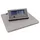 McPower Tischwaage, separate LCD-Anzeige, Tare, Zählfunktion, 27x27cm Edelstahl-Platte, bis 200 kg