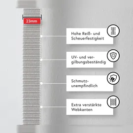 BAUHELD 50m Rollladengurt 23mm Grau