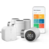 tado° Tado Heizkörperthermostat »Bridge + 4x Smartes Heizkörperthermostat (Line X)«, weiß