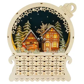 Hti-Living Adventskalender Weihnachtskugel zum Befüllen
