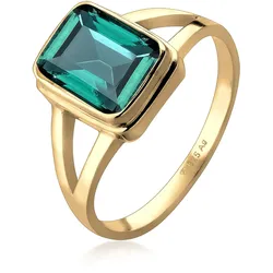 Elli Fingerring »Ring Neuheit Solitär Quarz Grün 925 Silber« Elli Gold 56