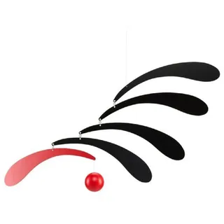Flensted f005Red Flowing Rhythm, red Mobile, Stahl, rot/schwarz, 30x45cm