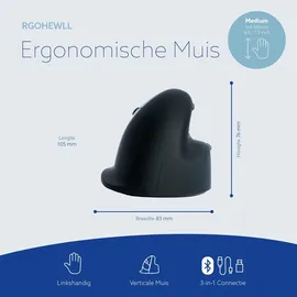 R-Go Tools HE Vertikale Maus (RGOHEWLL)