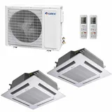 GREE MultiSplit 2 Räum Deckenkassetten 2x3,5kW Klima R32 Aggegat 6,1kW