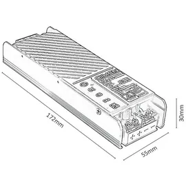 Rabalux 70206 Treiber LiTrack Driv.100 Aluminium schwarz