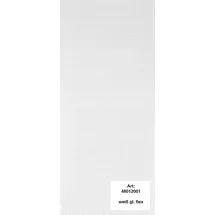 Alfer Design-Platte, flexibel 1000 x 600 mm Kunststoff weiss glänzend