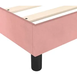 vidaXL Boxspringbettgestell 200 x 200 cm Rosa