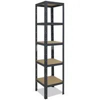 shelfplaza HOME 180x40x40 cm Schwerlastregal in anthrazit mit 5 Böden und 175 kg Traglast pro Boden
