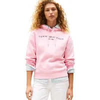 Tommy Hilfiger Damen Hoodie mit Logo, Rosa (Classic Pink),