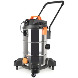 Coil Teichschlammsauger, Schlammsauger, Poolreiniger Staubsauger, Teichreiniger, Tank (35l), Saugleistung: 18 KPa, + Entwässerungspumpe 600W, 1400W